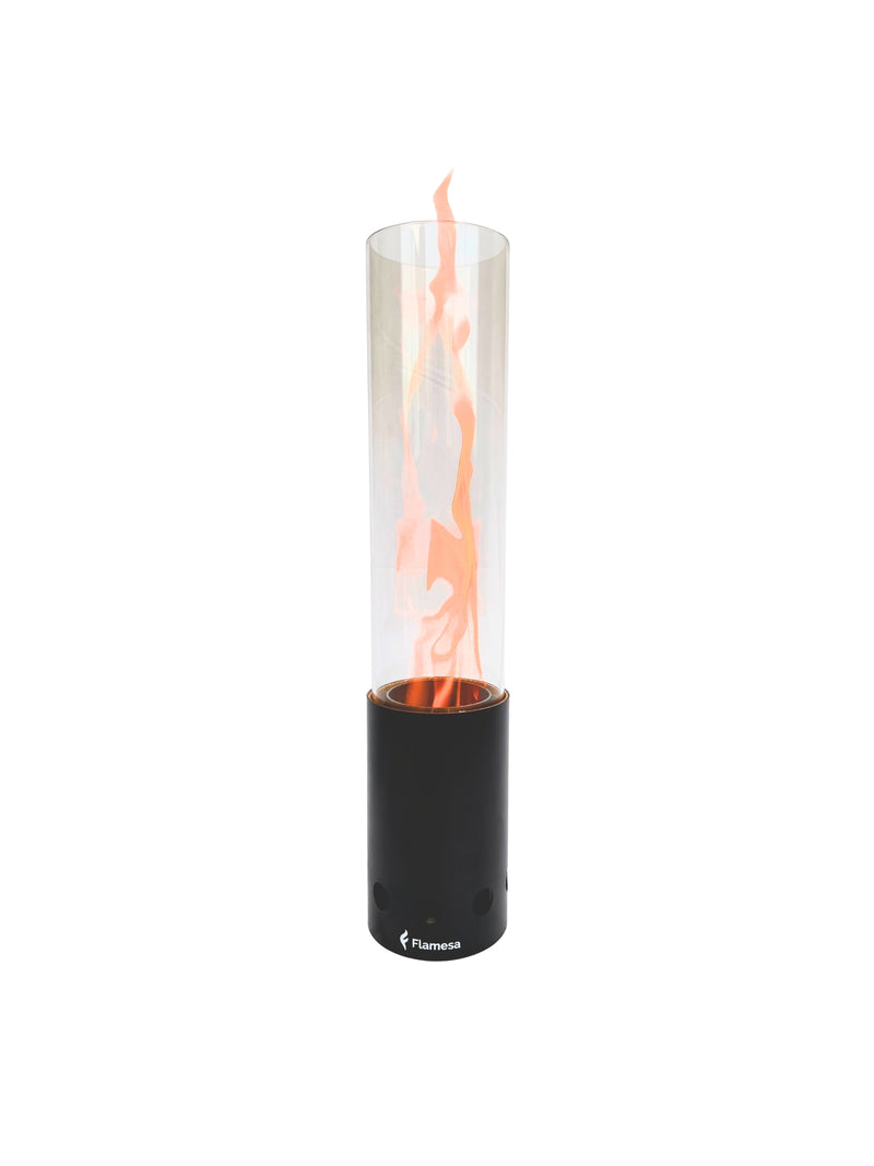 Flamesa® Pyra – Svart bordmodell (pellet) bålpanne