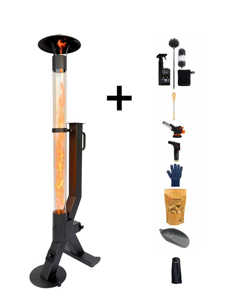 Pelletovn Flamesa® Flare komplett sett inkl. tilbehør
