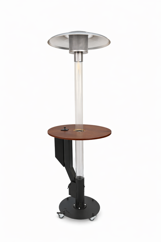 Flamesa® Solaro – Premium pellet terrassevarmer med bord