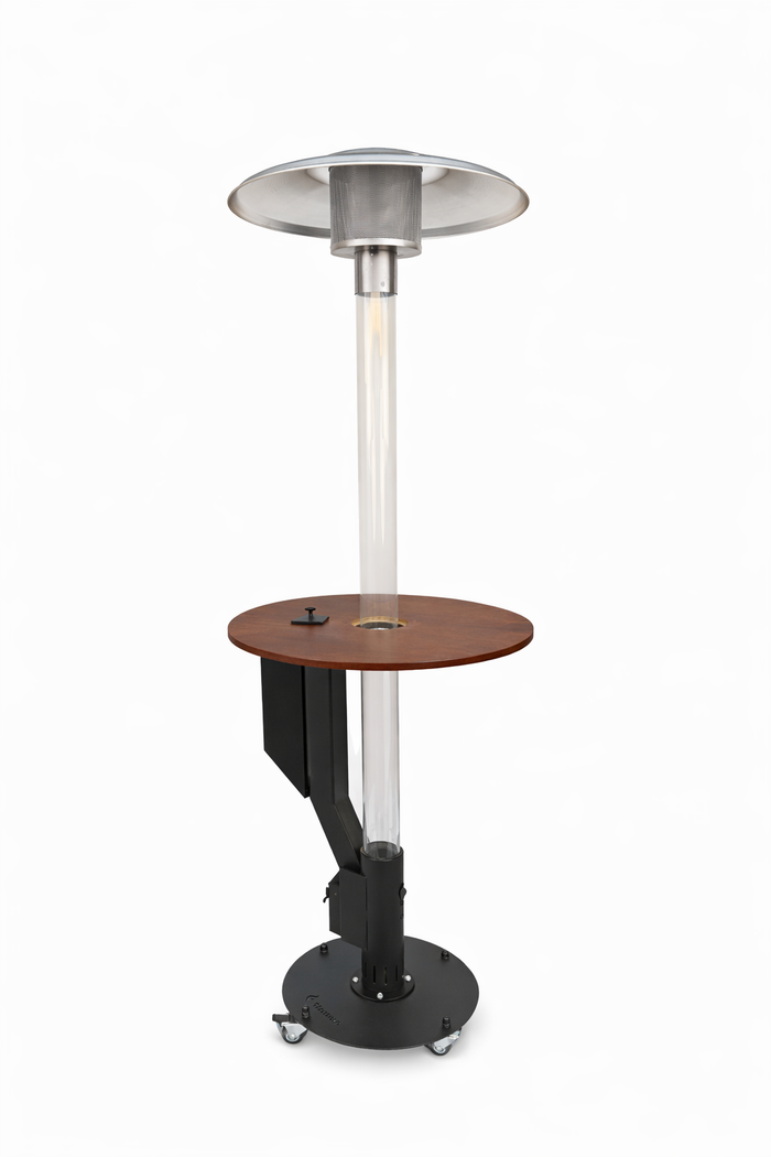 Flamesa® Solaro – Premium pellet terrassevarmer med bord