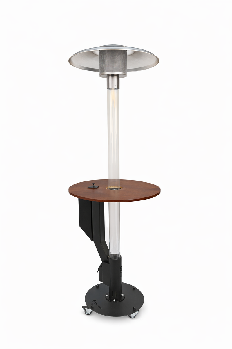 Flamesa® Solaro – Premium pellet terrassevarmer med bord